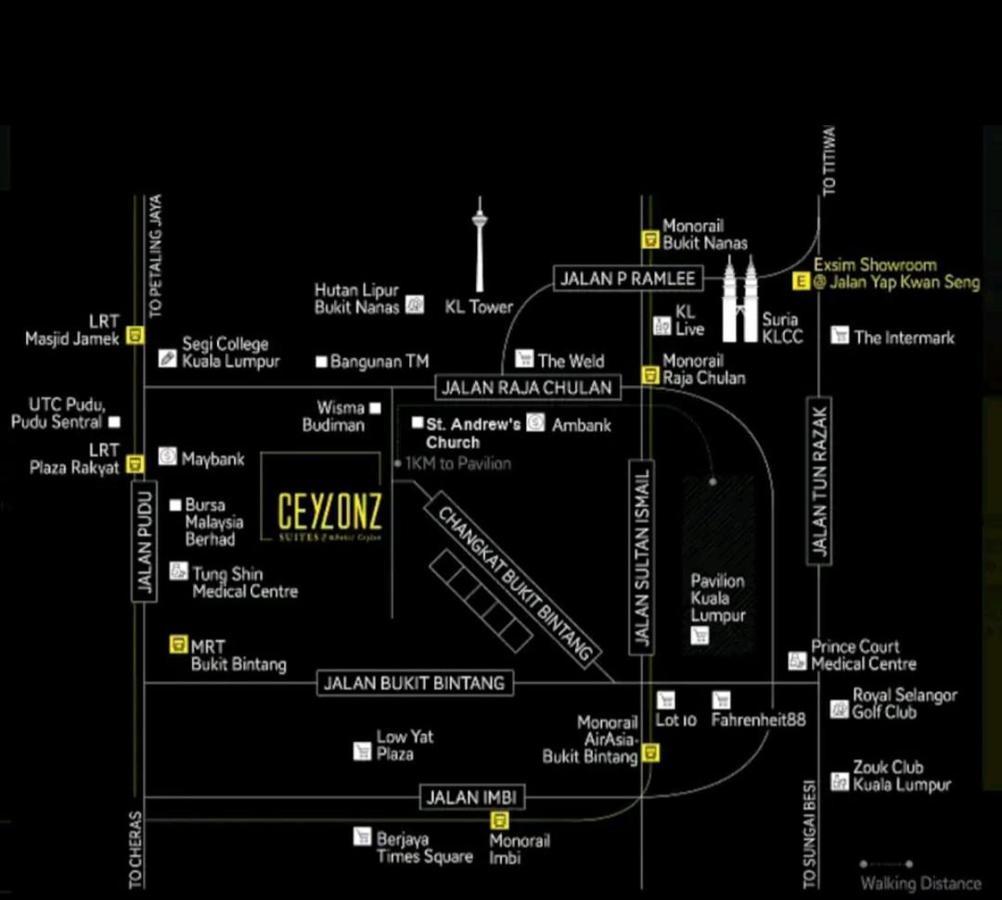 Luxurious Ceylonz Suite Near Bukit Bintang 4Pax Κουάλα Λουμπούρ Εξωτερικό φωτογραφία